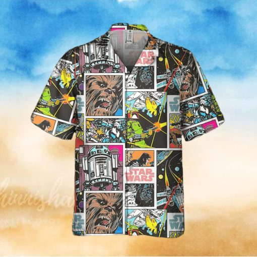 Star Wars Classic Star Wars Characters Retro Comic Book Style Disney Hawaiian Shirt And Short For Men And Women Gift