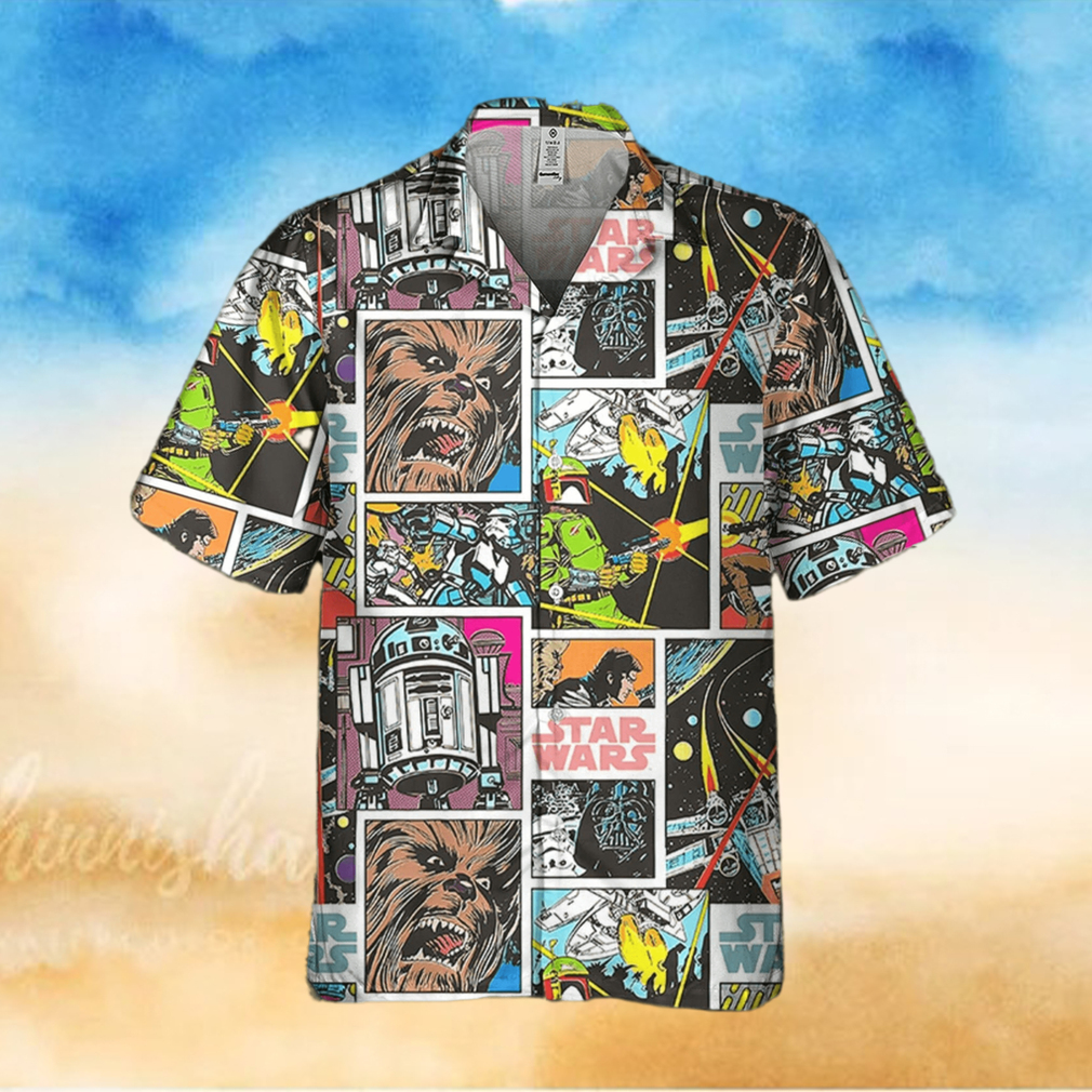 Star Wars Classic Star Wars Characters Retro Comic Book Style Disney Hawaiian Shirt And Short For Men And Women Gift Star Wars Classic Star Wars Characters Retro Comic Book Style Disney Hawaiian Shirt And Short For Men And Women Gift