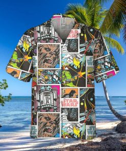 Star Wars Classic Star Wars Characters Retro Comic Book Style Disney Hawaiian Shirt And Short For Men And Women Gift
