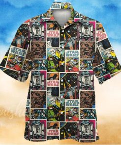 Star Wars Comic 80s Pattern Hawaiian Shirt