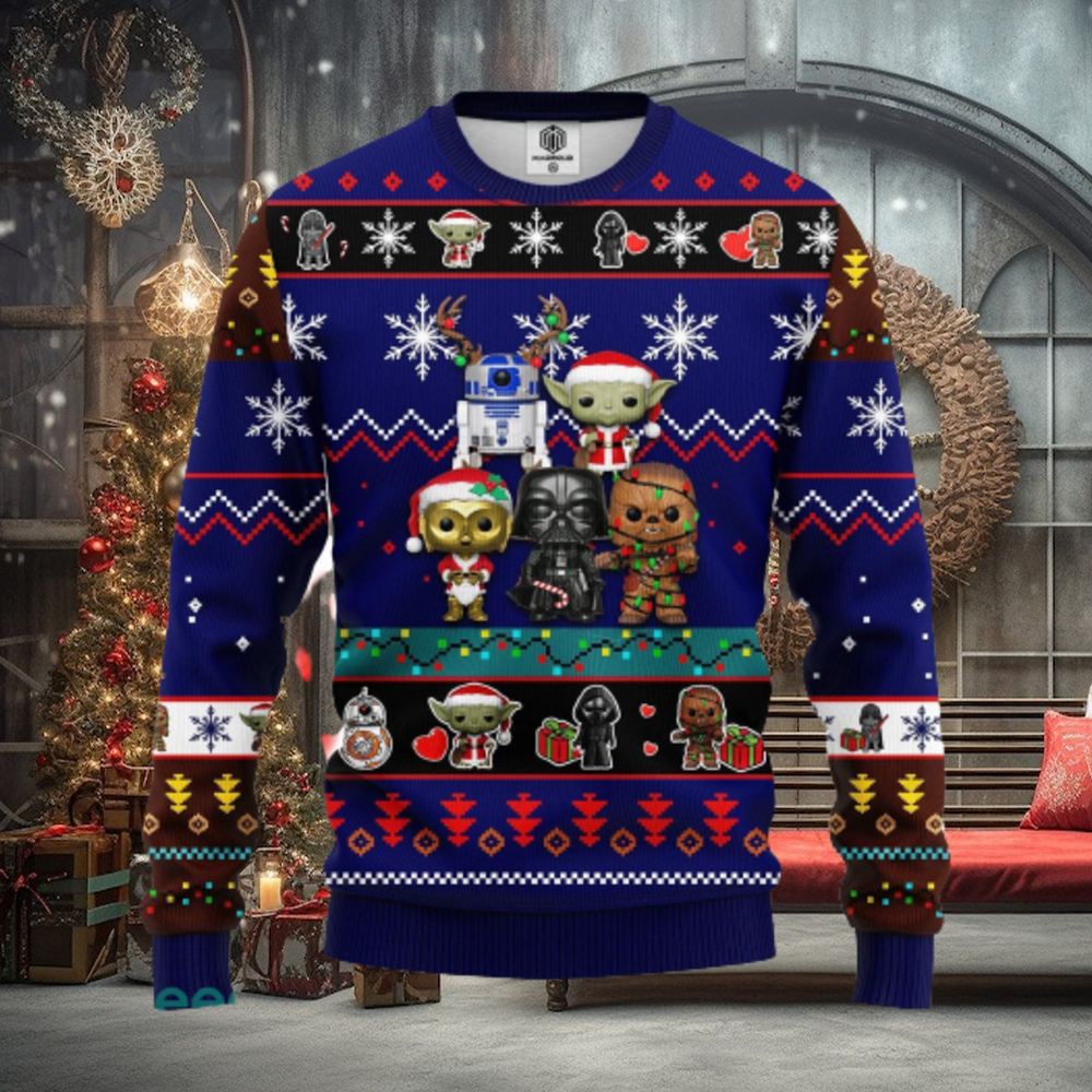 Star Wars Cute Ugly Christmas Sweater Blue 2 Amazing Gift Men And Women Christmas Gift Star Wars Cute Ugly Christmas Sweater Blue 2 Amazing Gift Men And Women Christmas Gift
