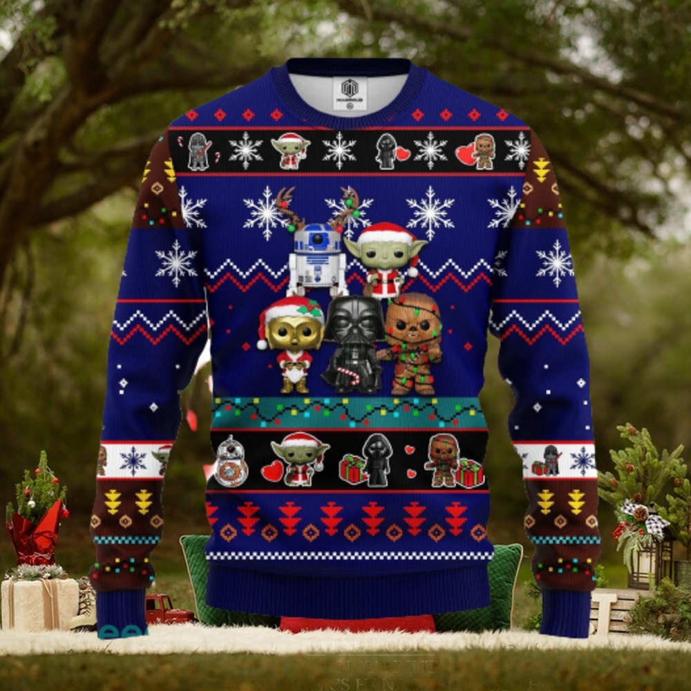 Star Wars Cute Ugly Christmas Sweater Blue 2 Amazing Gift Men And Women Christmas Gift Star Wars Cute Ugly Christmas Sweater Blue 2 Amazing Gift Men And Women Christmas Gift