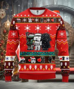 Star Wars Cute Ugly Christmas Sweater Red 1 Amazing Gift Men And Women Christmas Gift