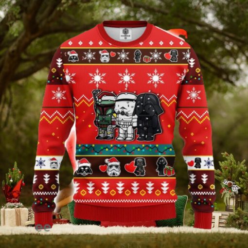 Star Wars Cute Ugly Christmas Sweater Red 1 Amazing Gift Men And Women Christmas Gift