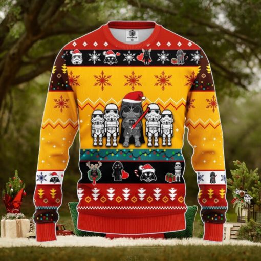 Star Wars Cute Ugly Christmas Sweater Yellow 1 Amazing Gift Men And Women Christmas Gift