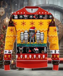 Star Wars Cute Ugly Christmas Sweater Yellow 1 Amazing Gift Men And Women Christmas Gift