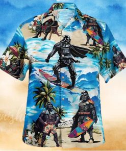 Star Wars Darth Vader Surfing Beach Hawaiian Shirt