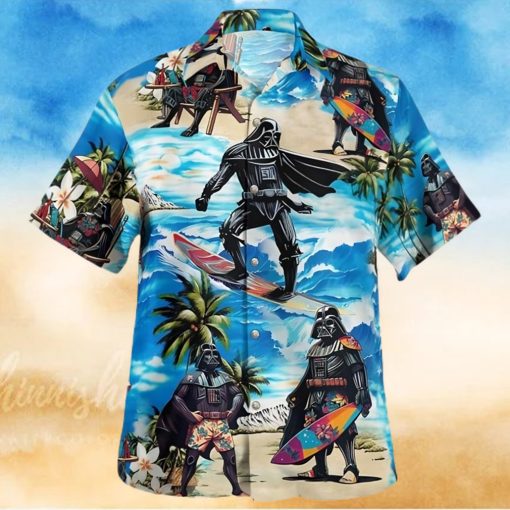 Star Wars Darth Vader Surfing Beach Hawaiian Shirt