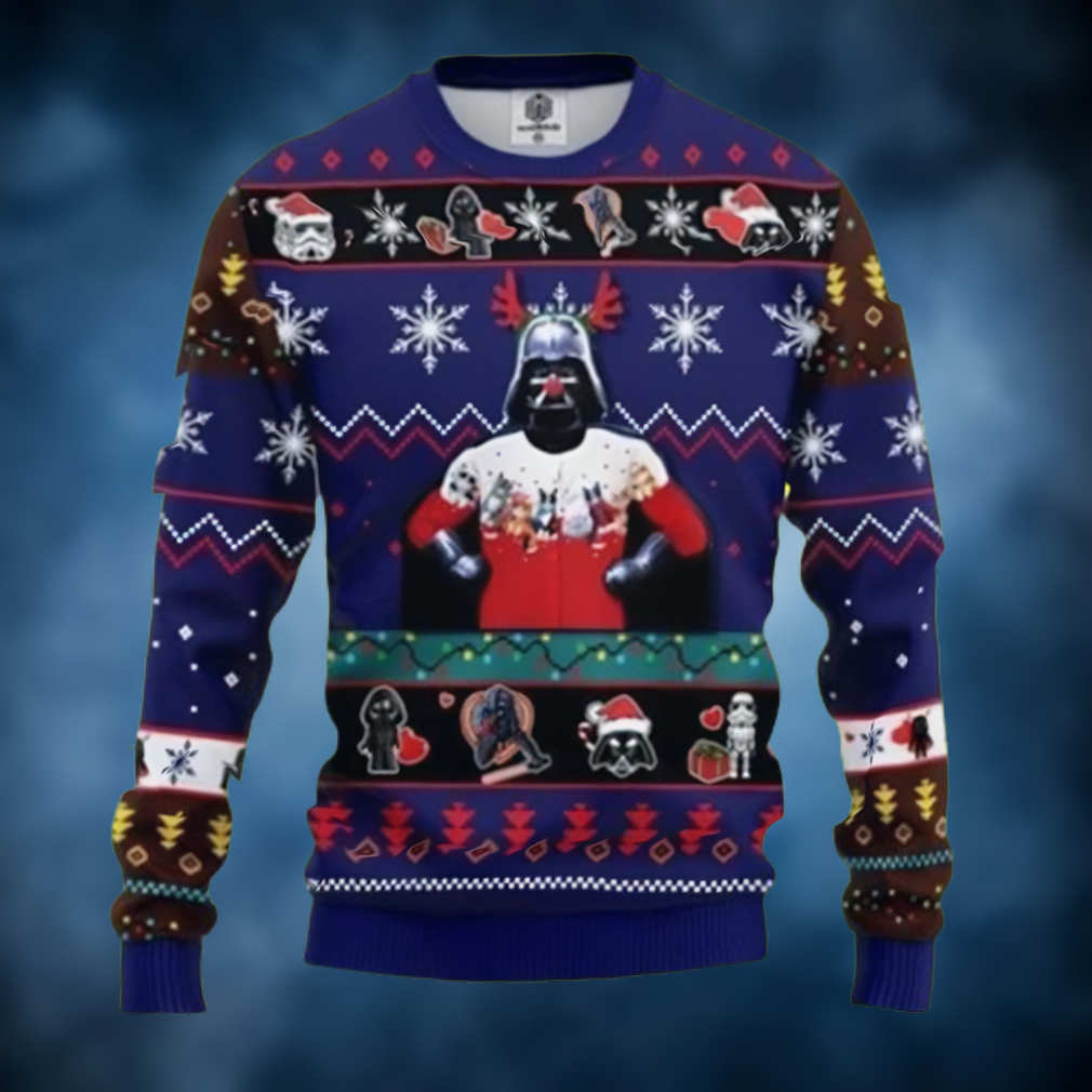 Star Wars Funny Christmas Knitting Pattern 3D Ugly Christmas Sweater Star Wars Funny Christmas Knitting Pattern 3D Ugly Christmas Sweater