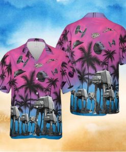 Star Wars Funny Summer Tropical Purple Hawaiian Shirt