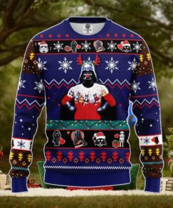 Star Wars Funny Ugly Christmas Sweater Blue 1  Amazing Gift Men And Women Christmas Gift