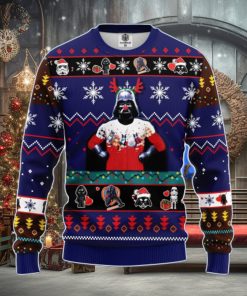 Star Wars Funny Ugly Christmas Sweater Blue 1  Amazing Gift Men And Women Christmas Gift