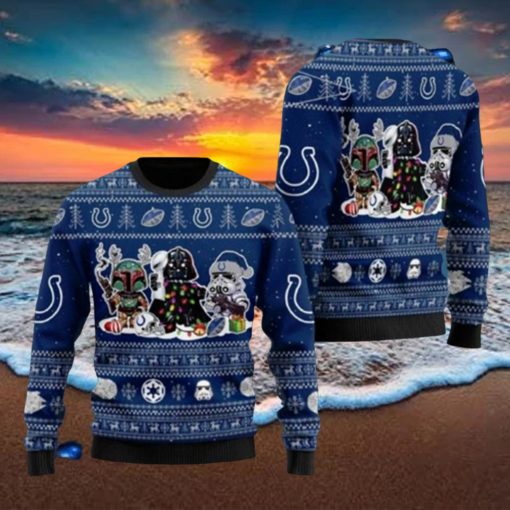 Star Wars Indianapolis Colts Ugly Christmas Sweater