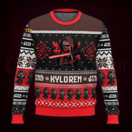Star Wars Kylo Ren Christmas Holiday Ugly Sweater