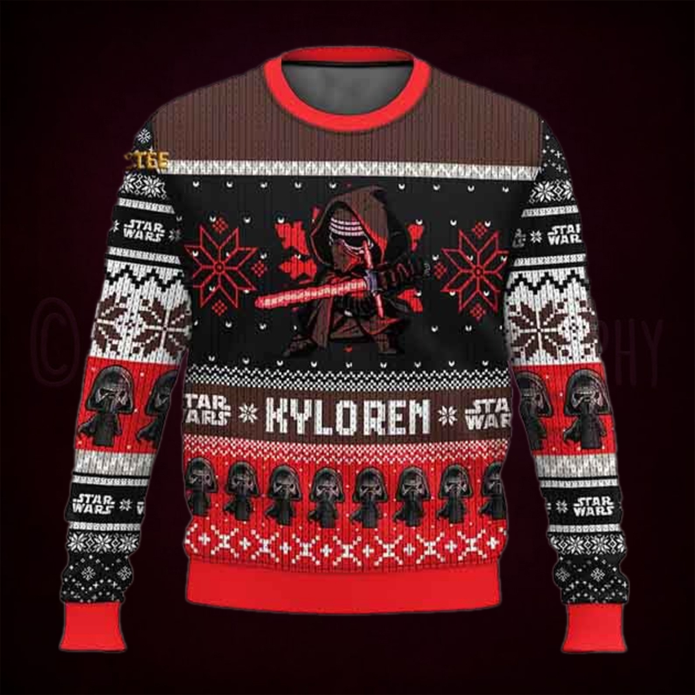 Star Wars Kylo Ren Christmas Holiday Ugly Sweater Star Wars Kylo Ren Christmas Holiday Ugly Sweater