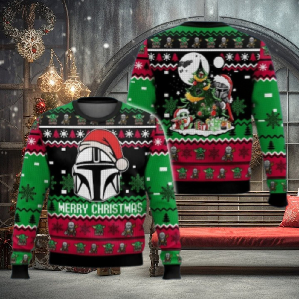 Star Wars Mandalorian Ugly Sweater Star Wars Mandalorian Ugly Sweater