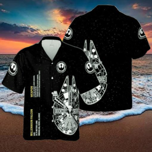 Star Wars Millennium Falcon Cool Version Full Print Hawaiian Shirt