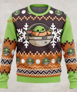 Star Wars New Baby Yoda Christmas Holiday Ugly Sweater