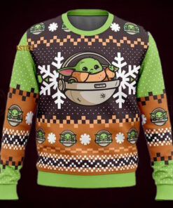 Star Wars New Baby Yoda Christmas Holiday Ugly Sweater