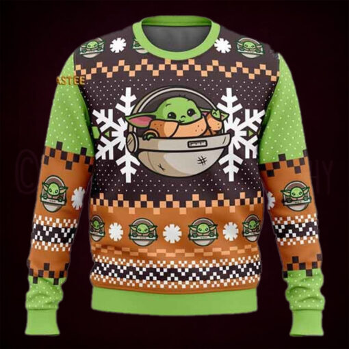 Star Wars New Baby Yoda Christmas Holiday Ugly Sweater