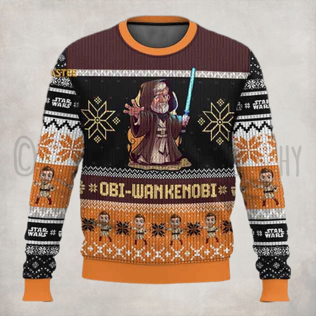 Star Wars Obi Wan Kenobi Christmas Holiday Ugly Sweater Star Wars Obi Wan Kenobi Christmas Holiday Ugly Sweater