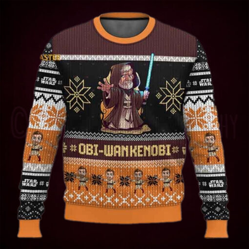Star Wars Obi Wan Kenobi Christmas Holiday Ugly Sweater