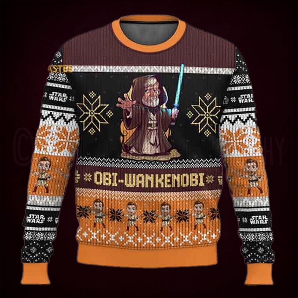 Star Wars Obi Wan Kenobi Christmas Holiday Ugly Sweater Star Wars Obi Wan Kenobi Christmas Holiday Ugly Sweater