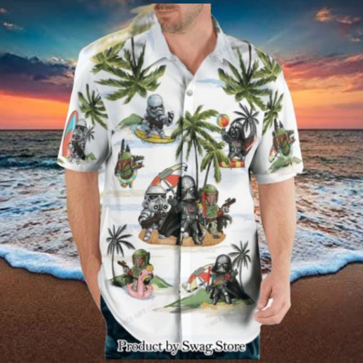 Star Wars Pattern 3D Hawaiian Shirt