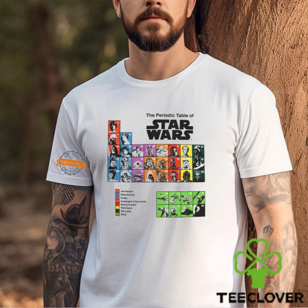 Star Wars   Periodic Table White   T Shirt Star Wars   Periodic Table White   T Shirt