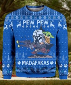 Star Wars Pew Pew Madafakas Baby Yoda Ugly Christmas Sweater