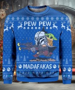 Star Wars Pew Pew Madafakas Baby Yoda Ugly Christmas Sweater