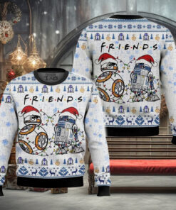 Star Wars R2 D2 & BB 8 Friends Ugly Sweater, Star Wars Christmas Shirt, Disney Xmas Sweatshirt, Holiday Gift, Gift For Friends