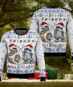 Star Wars R2 D2 & BB 8 Friends Ugly Sweater, Star Wars Christmas Shirt, Disney Xmas Sweatshirt, Holiday Gift, Gift For Friends