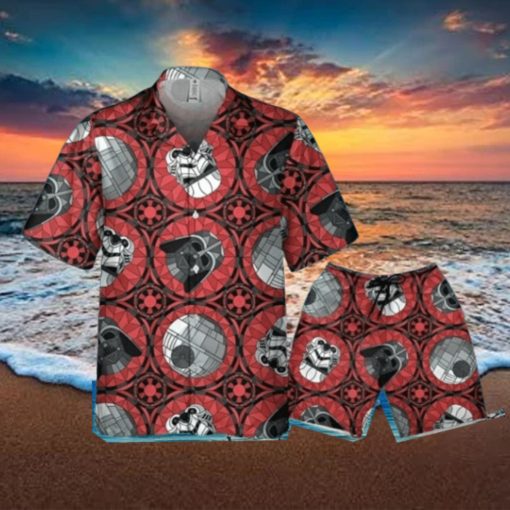 Star Wars Red Stained Glass Empire Hawaiian Shirt