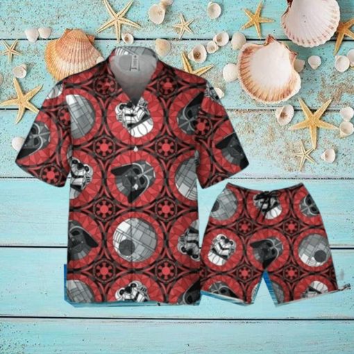 Star Wars Red Stained Glass Empire Hawaiian Shirt