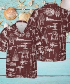 Star Wars Space Ships Gift Ideas 3D Hawaiian Shirt