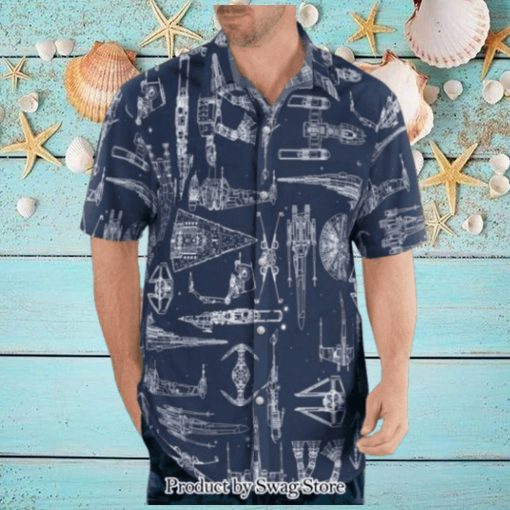 Star Wars Space Ships Unique 3D Hawaiian Shirt