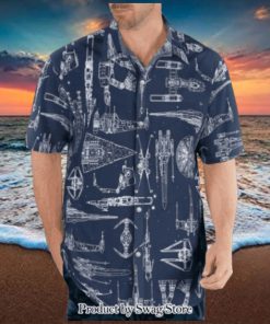 Star Wars Space Ships Unique 3D Hawaiian Shirt