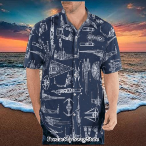 Star Wars Space Ships Unique 3D Hawaiian Shirt