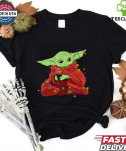 Star Wars The Mandalorian Christmas lights shirt