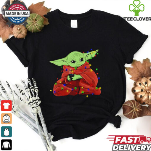 Star Wars The Mandalorian Christmas lights shirt