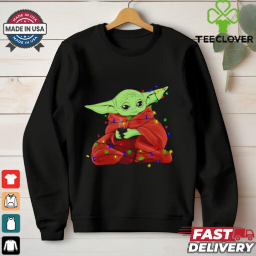 Star Wars The Mandalorian Christmas lights shirt