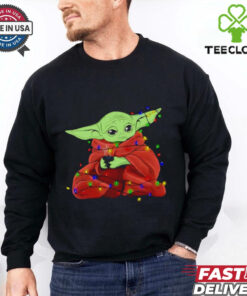 Star Wars The Mandalorian Christmas lights shirt