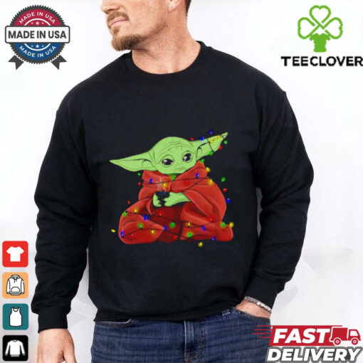 Star Wars The Mandalorian Christmas lights shirt