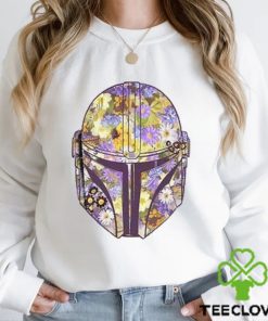 Star Wars The Mandalorian Floral Helmet Girls T Shirt