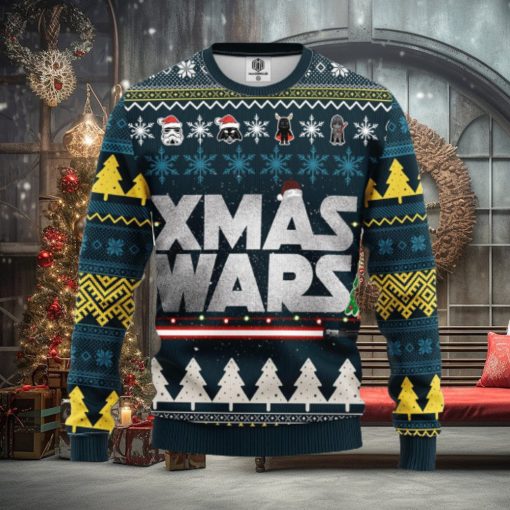 Star Wars Xmas Gifts Xmas Wars AOP Print Christmas Ugly Sweater For Men Women