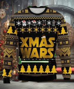 Star Wars Yellow And Green Bling Style Ugly Sweater AOP Funny For Men And Women Gift Christmas