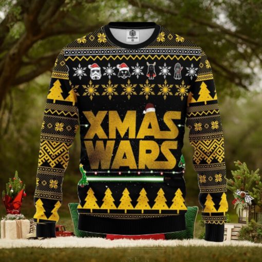 Star Wars Yellow Ugly Christmas Sweater For Men Women