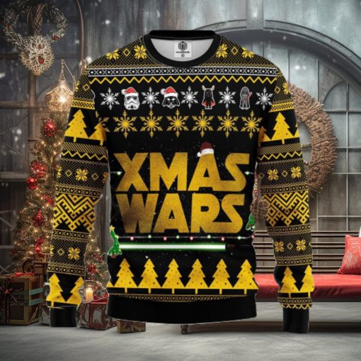 Star Wars Yellow Ugly Christmas Sweater For Men Women