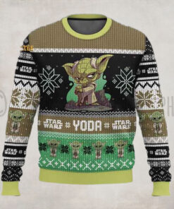 Star Wars Yoda Christmas Holiday Ugly Sweater